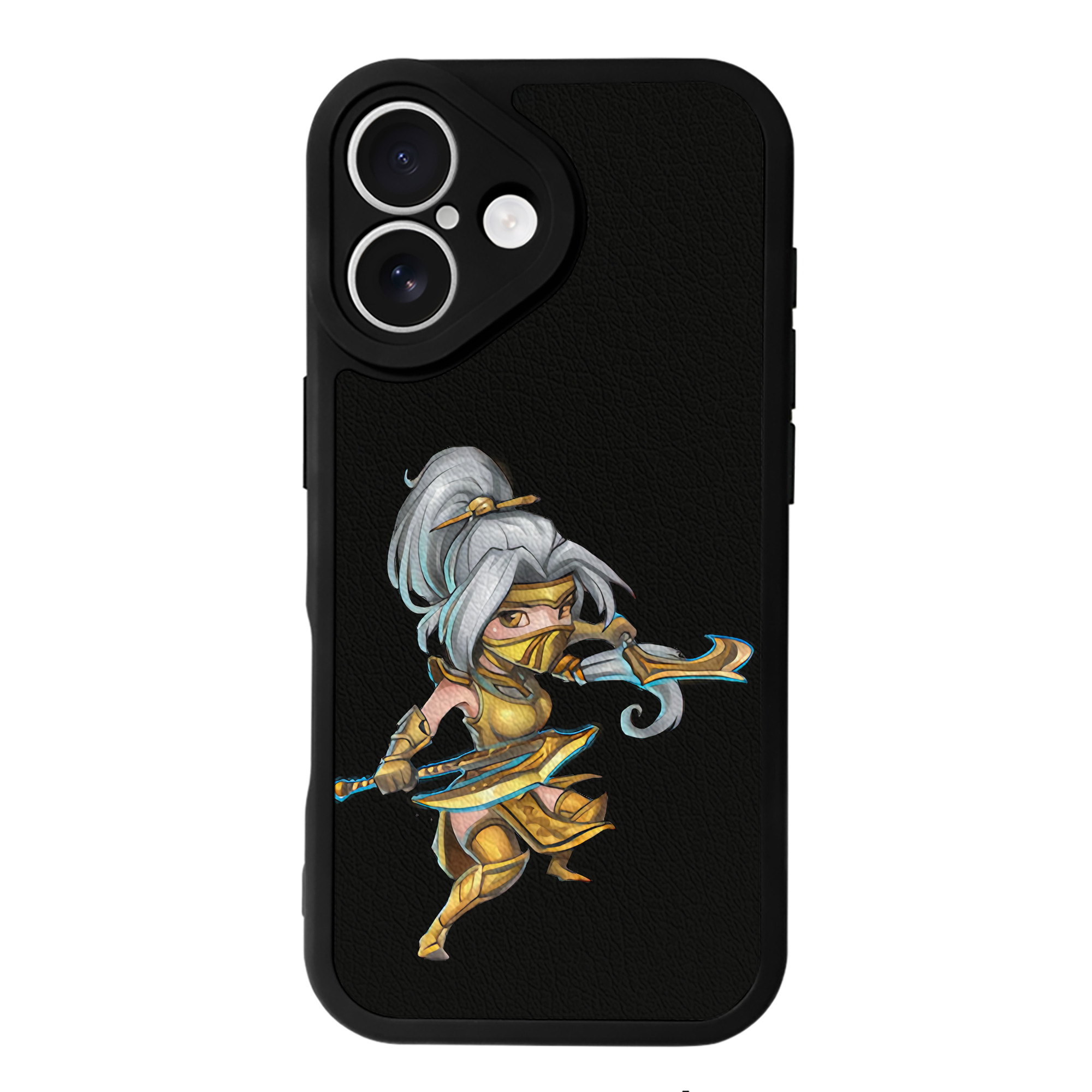 （画像用） リーグ・オブ・レジェンド League of Legends LOL 【iPhone 16シリーズ対応】シリコンスマホケース（レザー調） 材質：シリコン